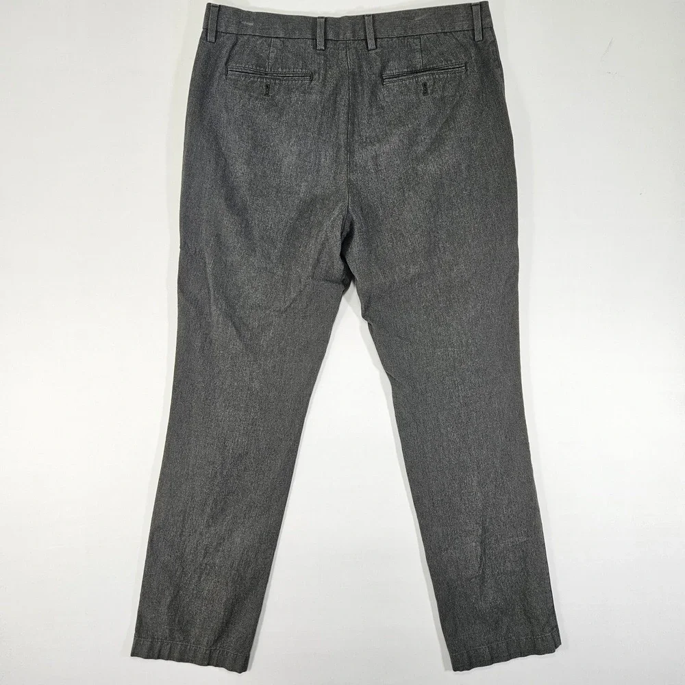 Banana Republic Men's Kentfield Pants Gray Herringbone 33x32